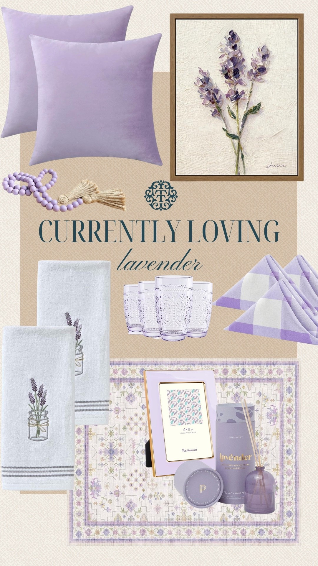 Lavender tones like this bring in a softer shift that still feels styled. The mix of prints, glass, and small accents keeps it interesting without feeling busy. Easy pieces to swap in when you want something lighter without redoing the whole space.

#LTKOver40 #LTKSeasonal #LTKHome