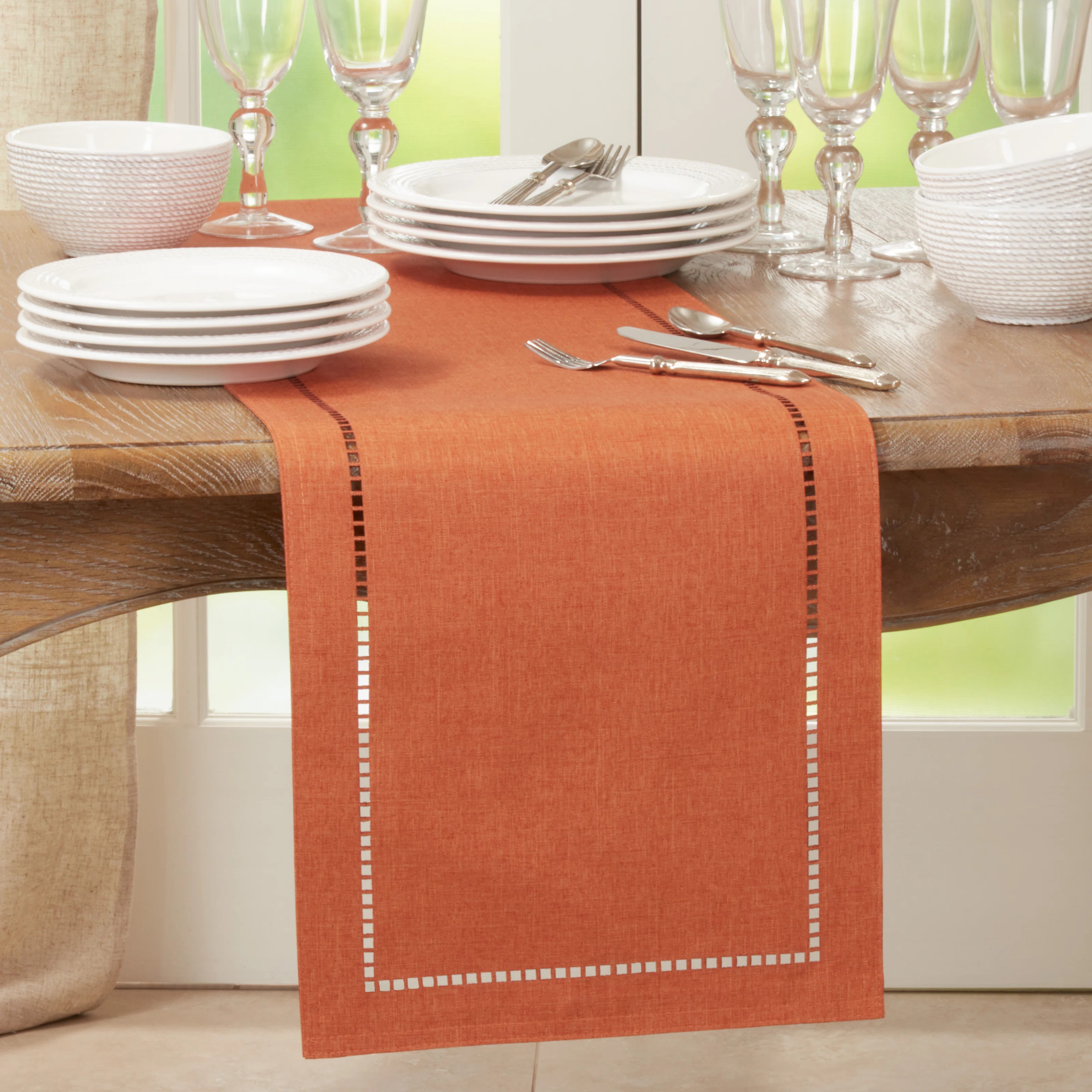 Neith Polyester Rectangle Table Runner | Wayfair North America