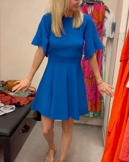 New from Nordstrom 🙌🏼 

Royal blue fit and flare dress by Ted Baker. Loved this on! Great in the waist, thicker material that pulls you in and the ruffle sleeve was really fun. Sizing was a bit different- swipe for deets on that. Gretchen was in a 2 here!




Derby dress
Graduation dress
Wedding guest dress
Spring dress

#LTKVideo #LTKover40 #LTKparties