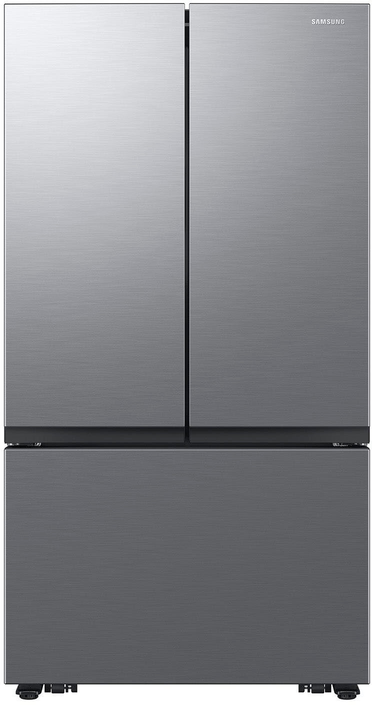 Samsung - 27 cu. ft. 3-Door French Door Counter Depth Smart Refrigerator with Dual Auto Ice Maker - Stainless Steel | Best Buy U.S.