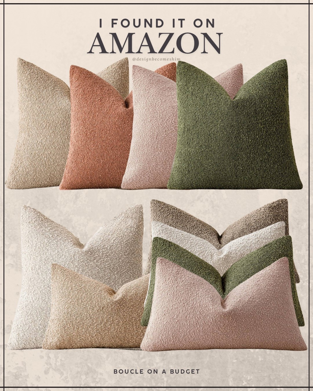 Bouclé pillows!! The best I’ve seen. 

Pillow covers, pillow inserts, Bouclé, 

#LTKFindsUnder100 #LTKOver40 #LTKHome