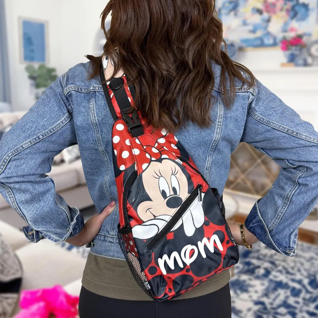 Personalized Disney Mickey Minnie Sling Bag | Custom Disney Bag | Family Disney Vacation | Disney... | Etsy (US)