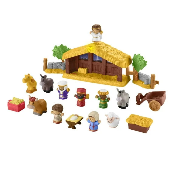 Fisher-Price Little People Nativity Set for Toddlers with Light & Music, 18 Play Pieces | Walmart (US)