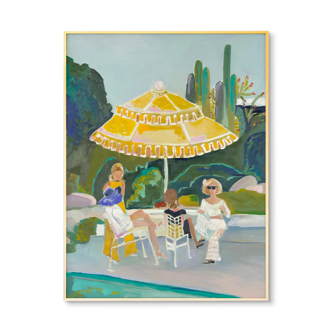 Palm Springs Ladies by Abbey Mueller Painted Art Prints | Urban Garden Prints