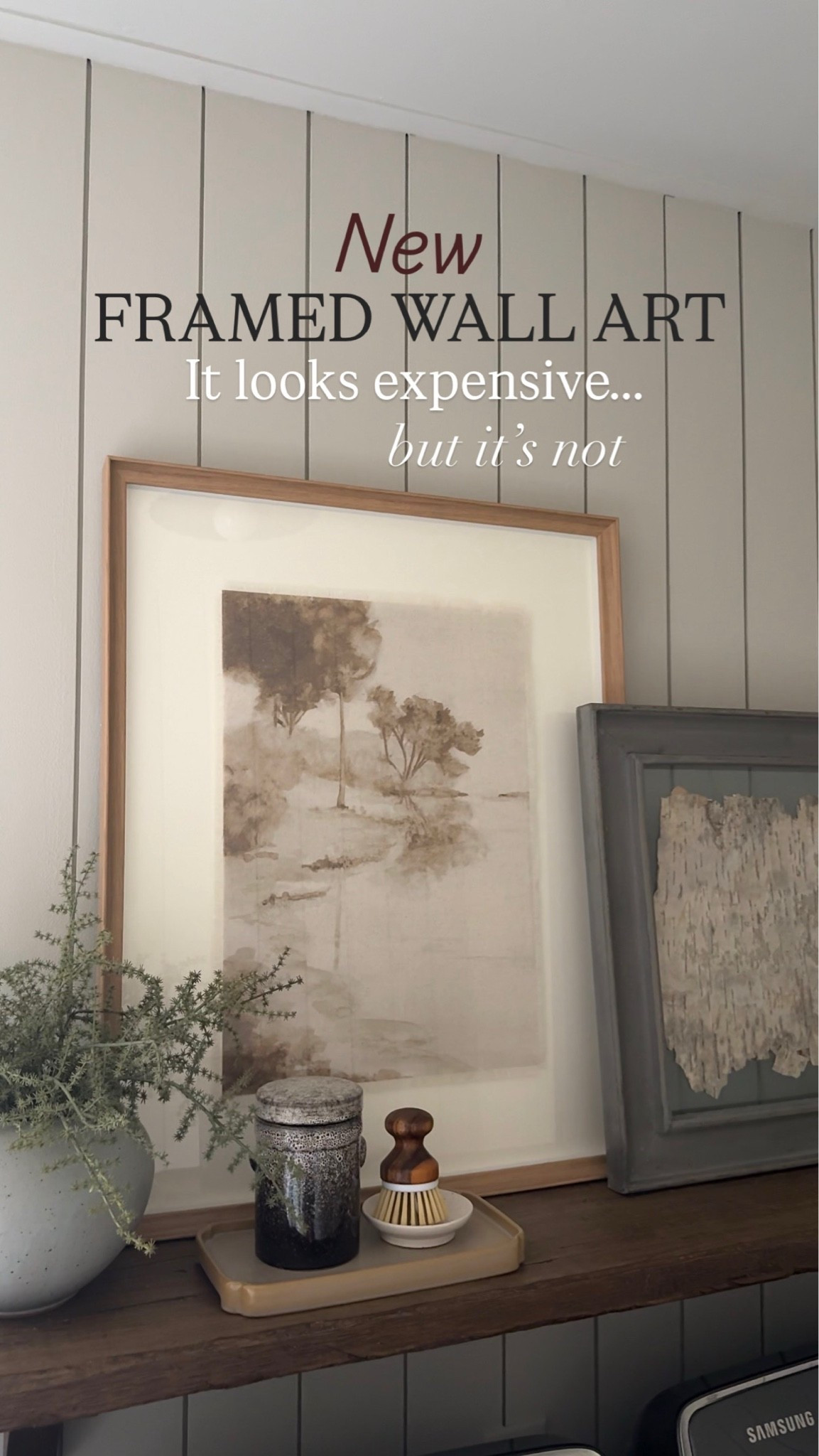 New wall art | at home stores | wall decor | McGee & co style | budget friendly home decor | affordable home decor | neutral wall decor

#LTKHome