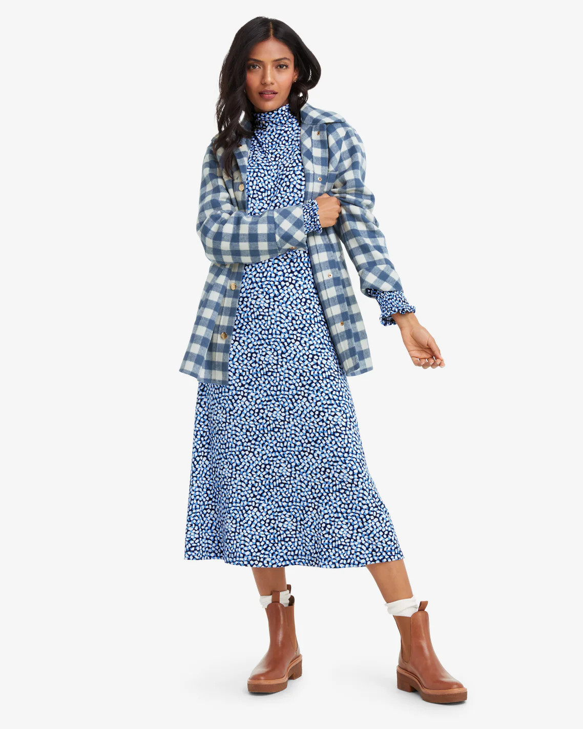 Shirt Jacket in Gingham | Draper James (US)