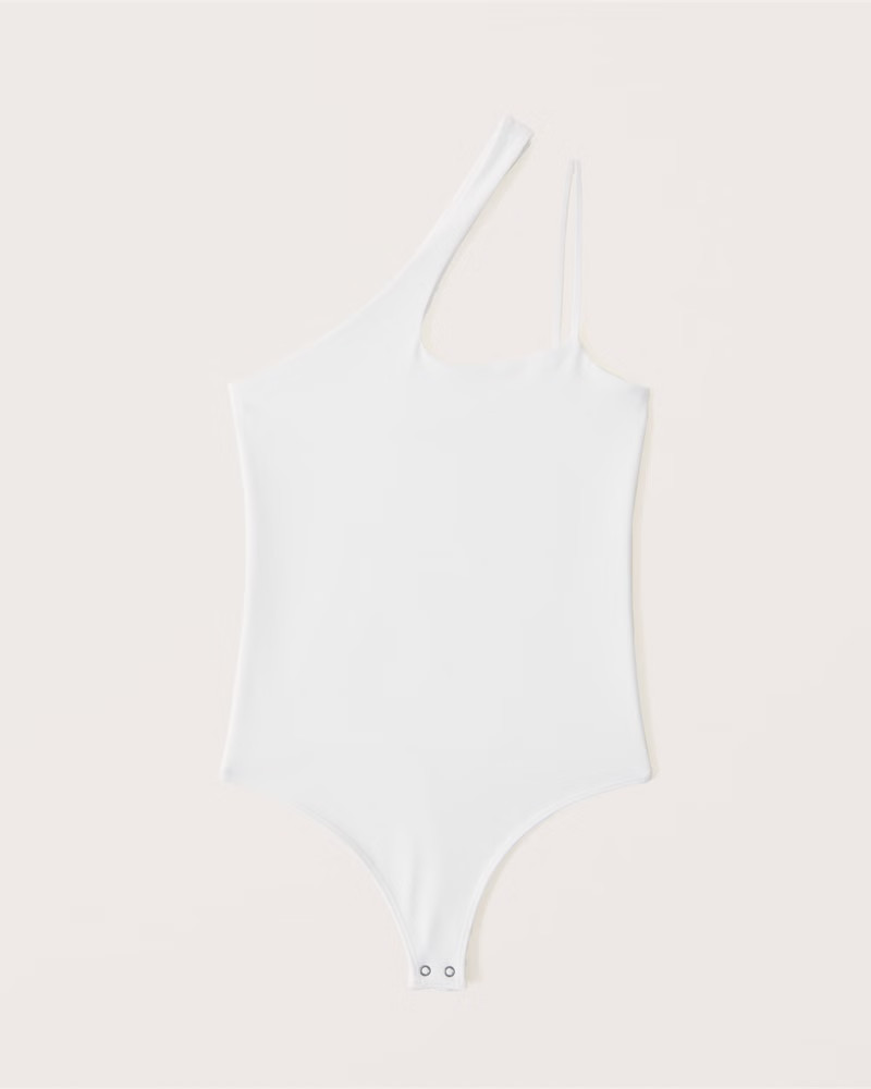 Asymmetrical One-Shoulder Seamless Fabric Bodysuit | Abercrombie & Fitch (US)