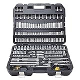 DEWALT Mechanics Tool Set, SAE and Metric, 1/2, 1/4, 3/8 Drive Sizes, 192-Piece (DWMT75049) | Amazon (US)