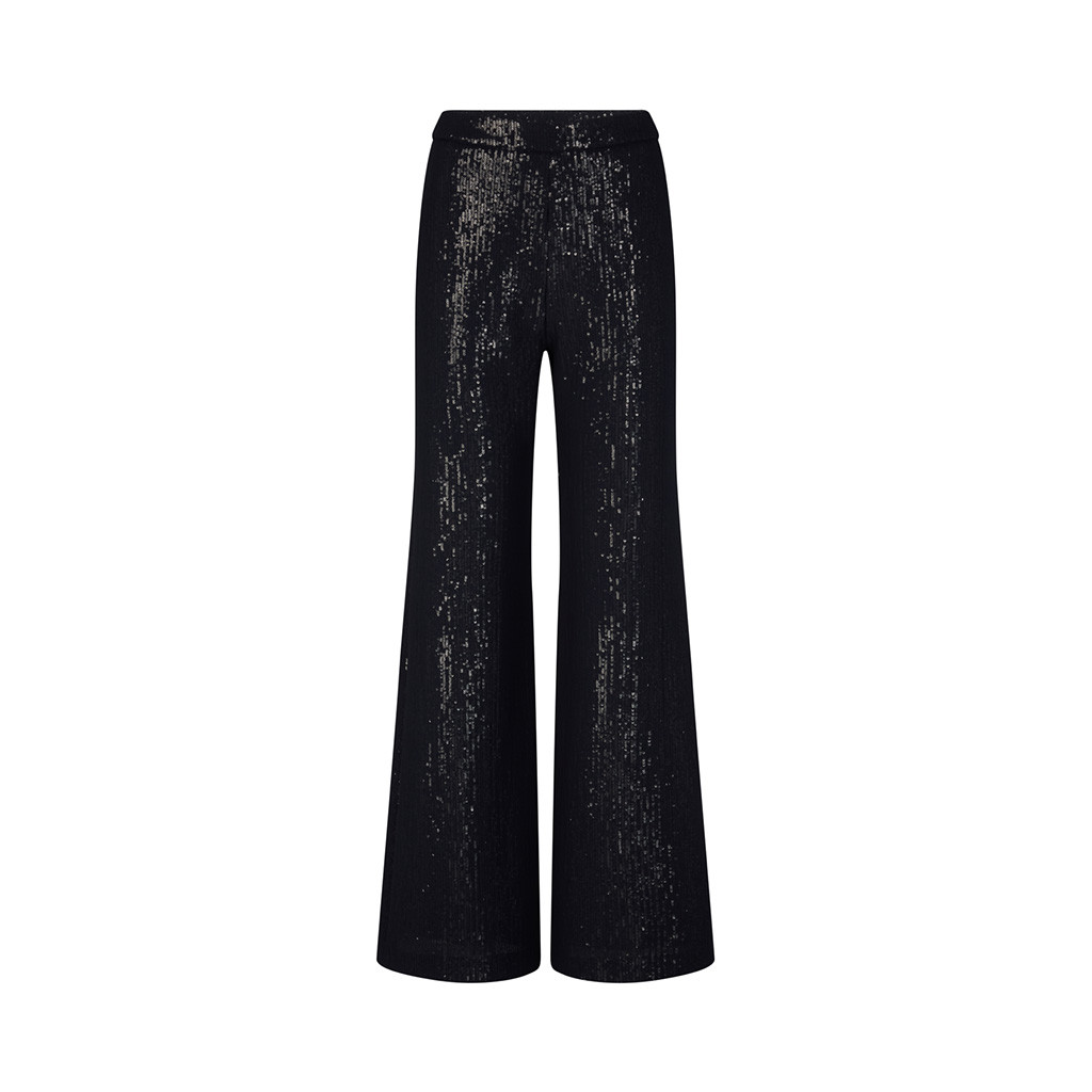 Pailletten-Chiffon-Palazzo-Hose in Navy - im windsor. Online-Shop | windsor (DE)