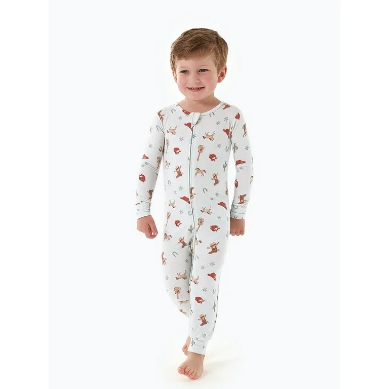 Modern Moments by Gerber Toddler Neutral Super Soft One-Piece Pajama, Sizes 12M-5T | Walmart (US)