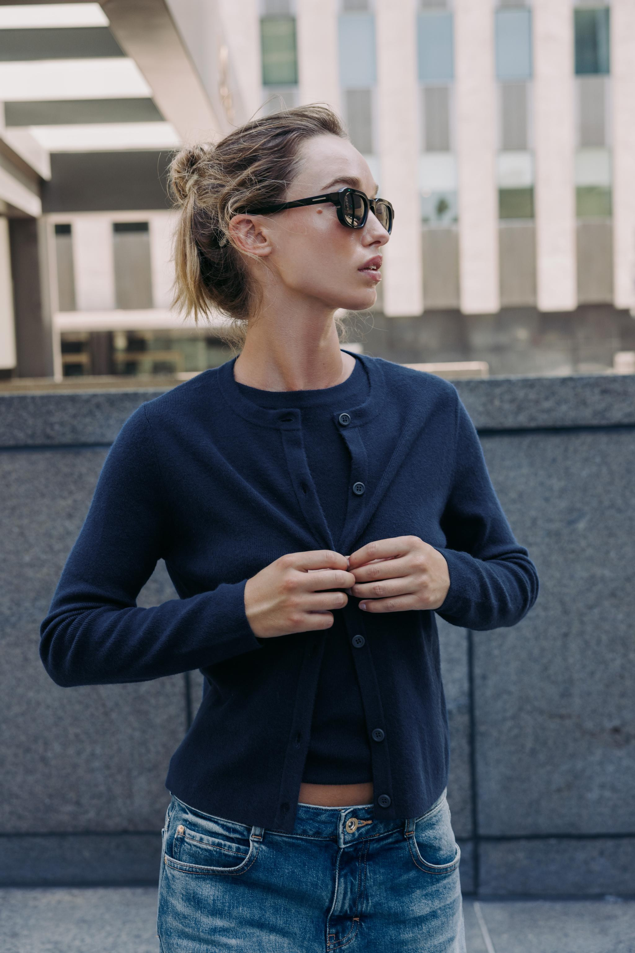 BASIC KNIT BUTTON CARDIGAN | Zara US