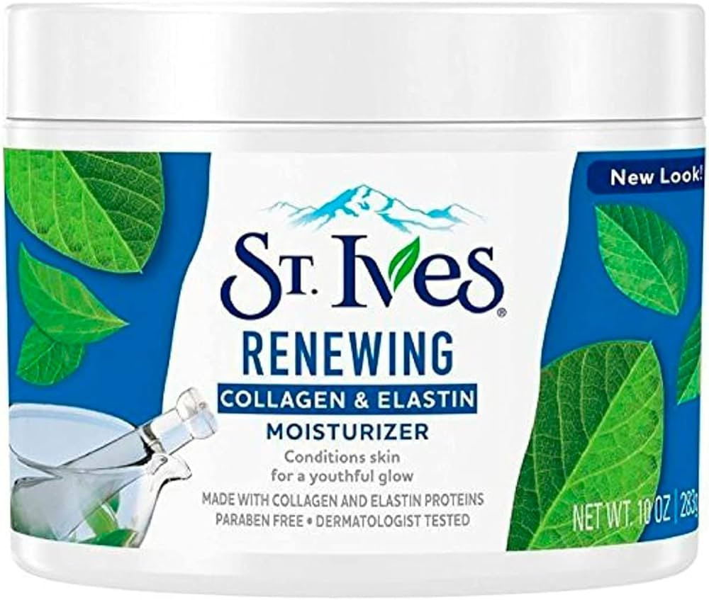 St. Ives Moisturizer Collagen and Elastin Facial Moisturizer Renewing Paraben Free, Dermatologist... | Amazon (US)