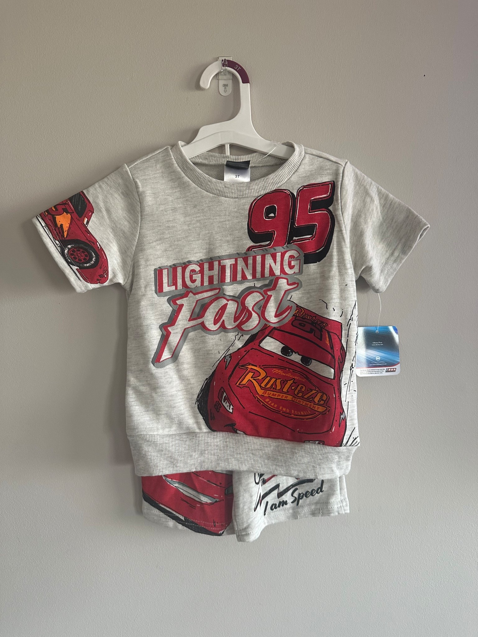 This Pixar 2 piece set of Lightning McQueen is too cute to not buy! Material is a little thicker for the perfect Spring Weather! 

#LTKKids #LTKBaby