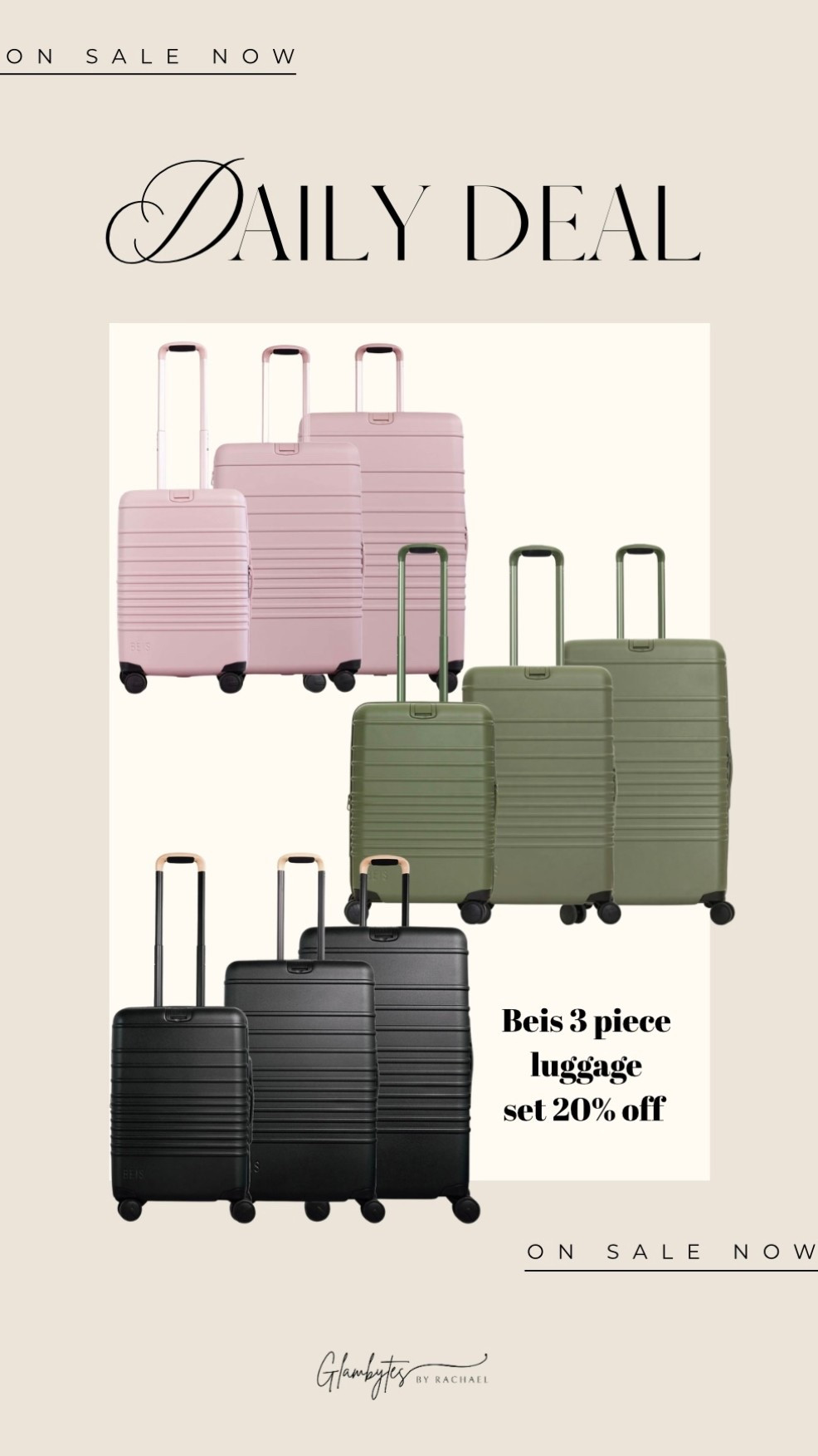 Brie 4 piece luggage set 20% off 

#LTKTravel