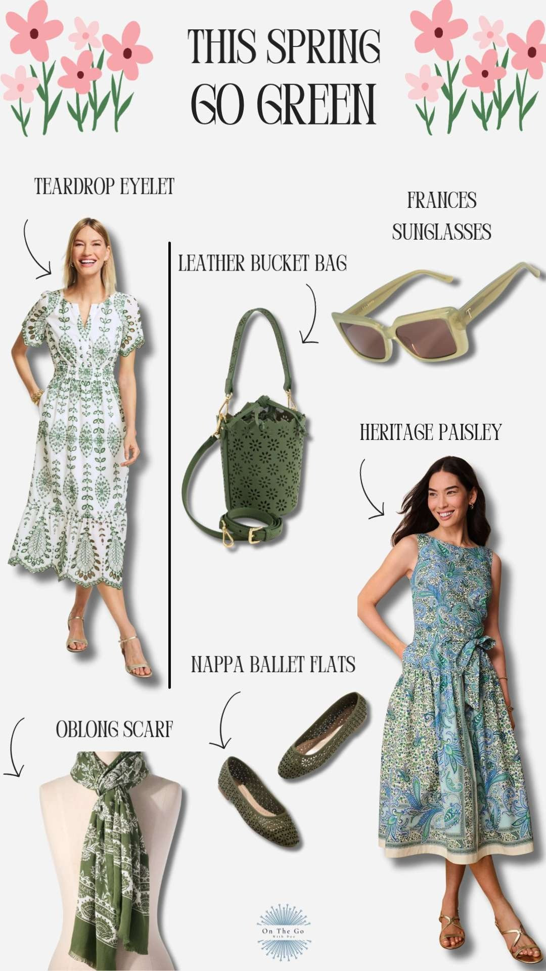 So many gorgeous Spring colors to choose from. Of course, I had to go with my favorite...green. That perforated green bucket bag is so luxe! 

I'll be sharing more Spring finds throughout the week. Stay tuned.  

 #LTKmomlife #LTKSeasonal #LTKOver40