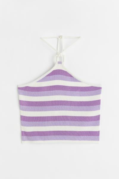 Rib-knit Halterneck Top | H&M (US + CA)