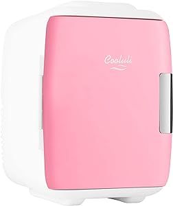 Cooluli Skincare Mini Fridge for Bedroom - Car, Office Desk & Dorm Room - Portable 4L/6 Can Elect... | Amazon (US)