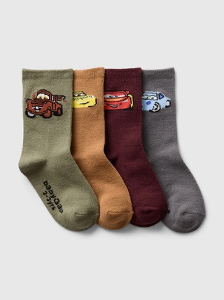 Gap × Disney Baby Cars Crew Socks (4-Pack) | Gap (CA)