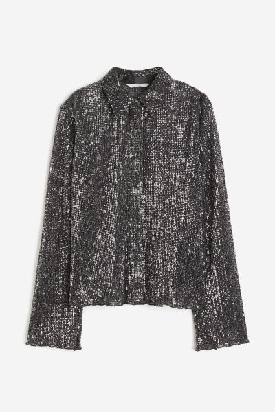 Sequined blouse | H&M (UK, MY, IN, SG, PH, TW, HK)