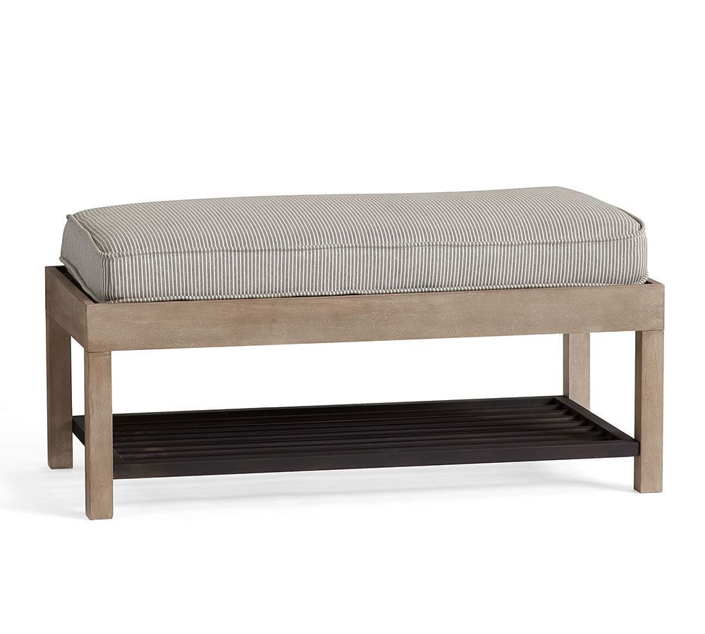 Lucy Entry Collection, Shoe Bench, Light Wood/Black Metal | Pottery Barn (US)