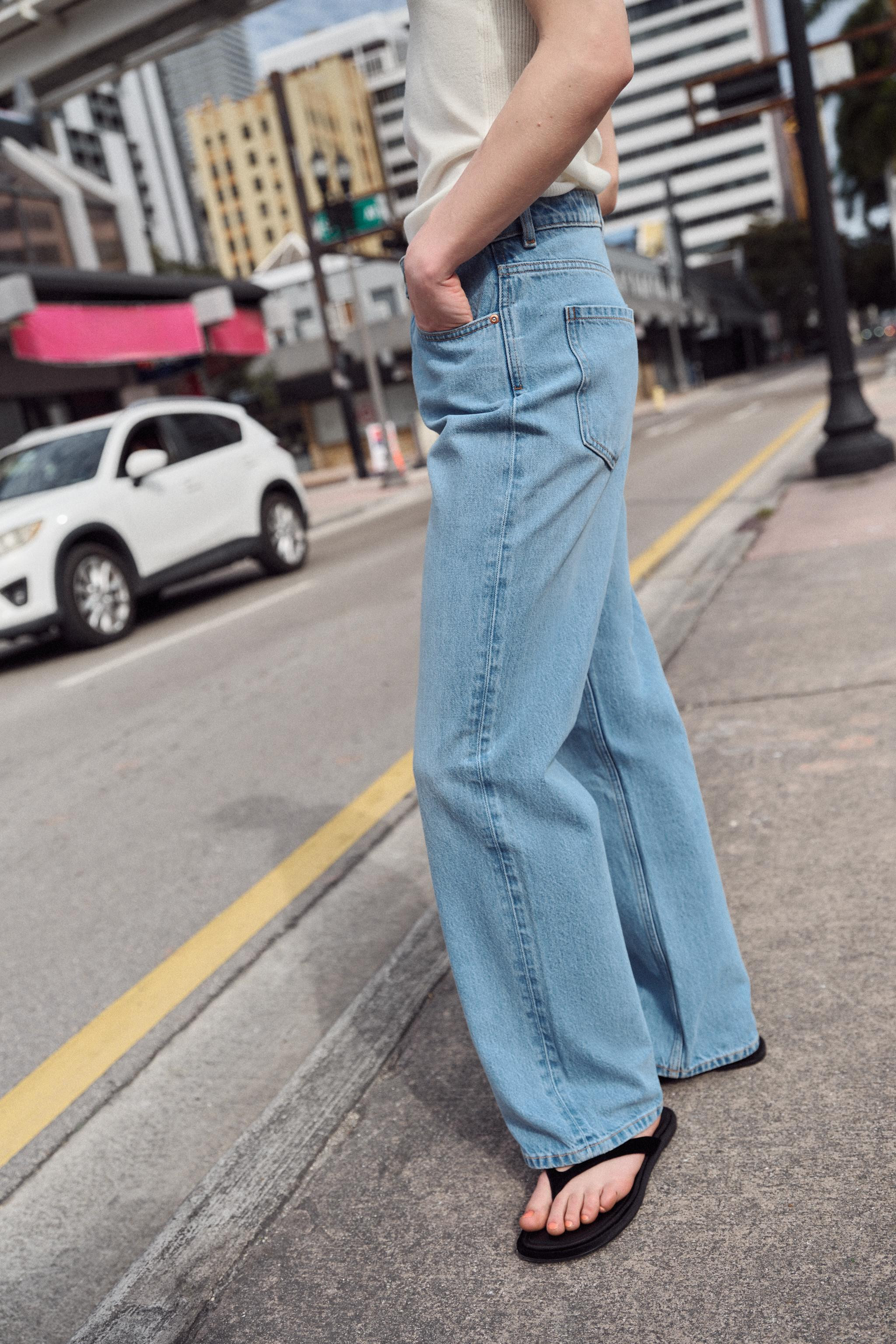 Z.03 STRAIGHT HIGH-WAIST LONG LENGTH JEANS | Zara UK