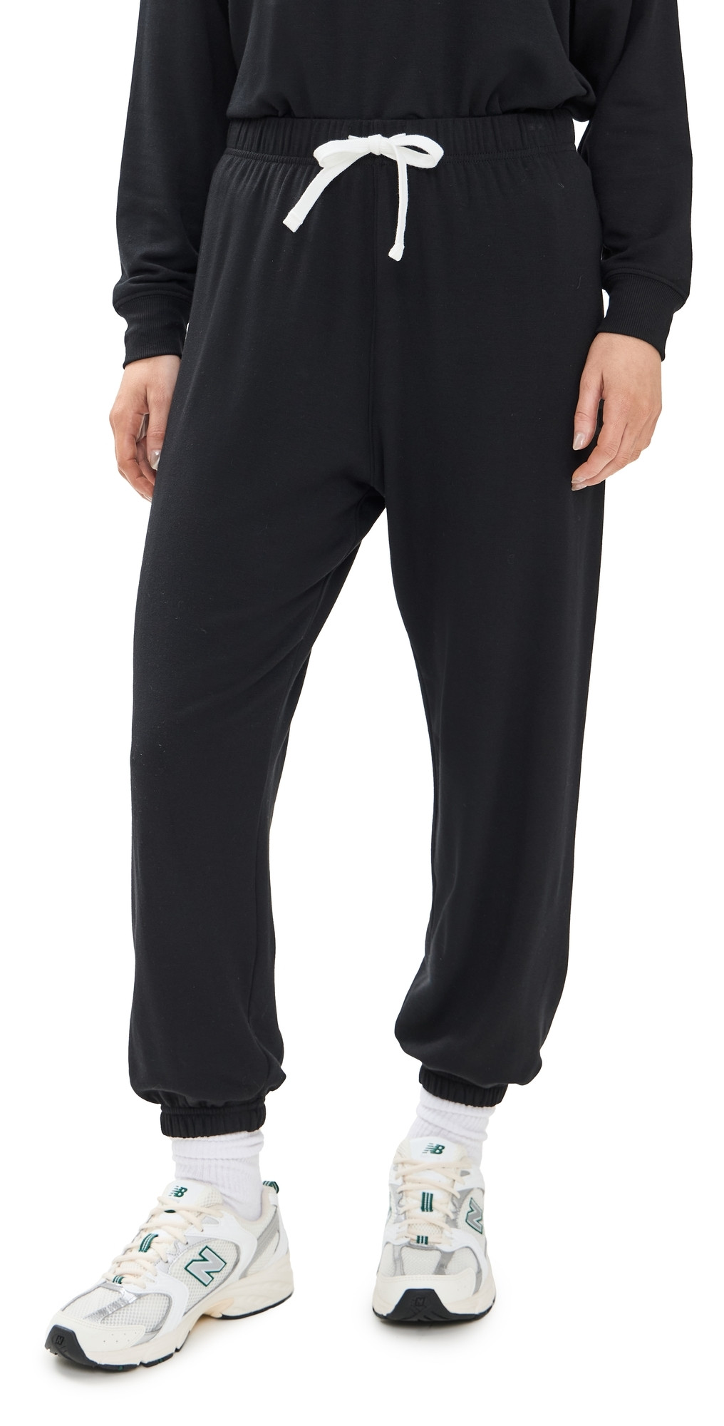 Splits59 Andie Oversized Fleece Sweatpants Black XL | Shopbop