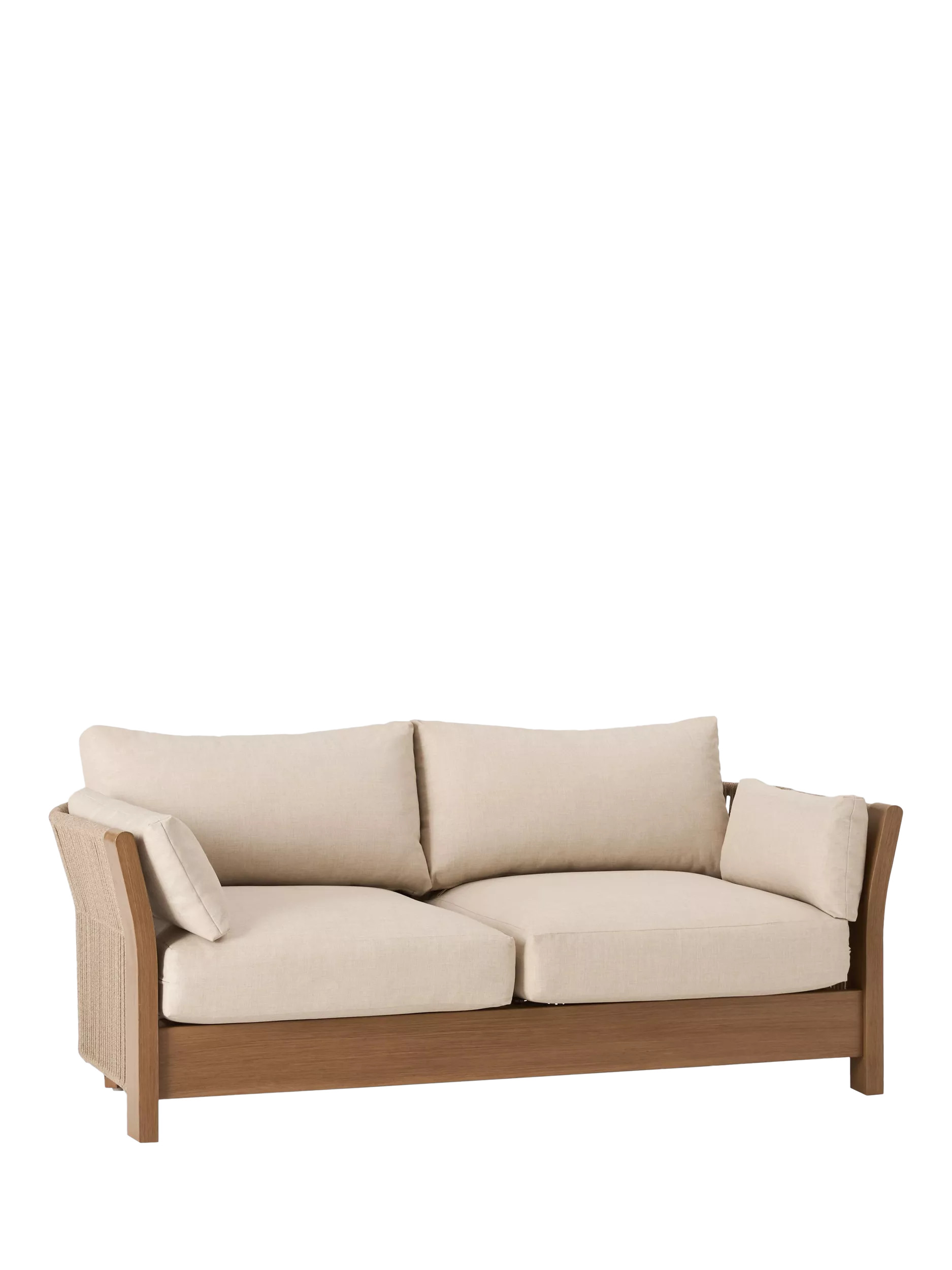 John Lewis OUTLET Cord 2-Seater Garden Sofa, Like New, Mocha | John Lewis (UK)