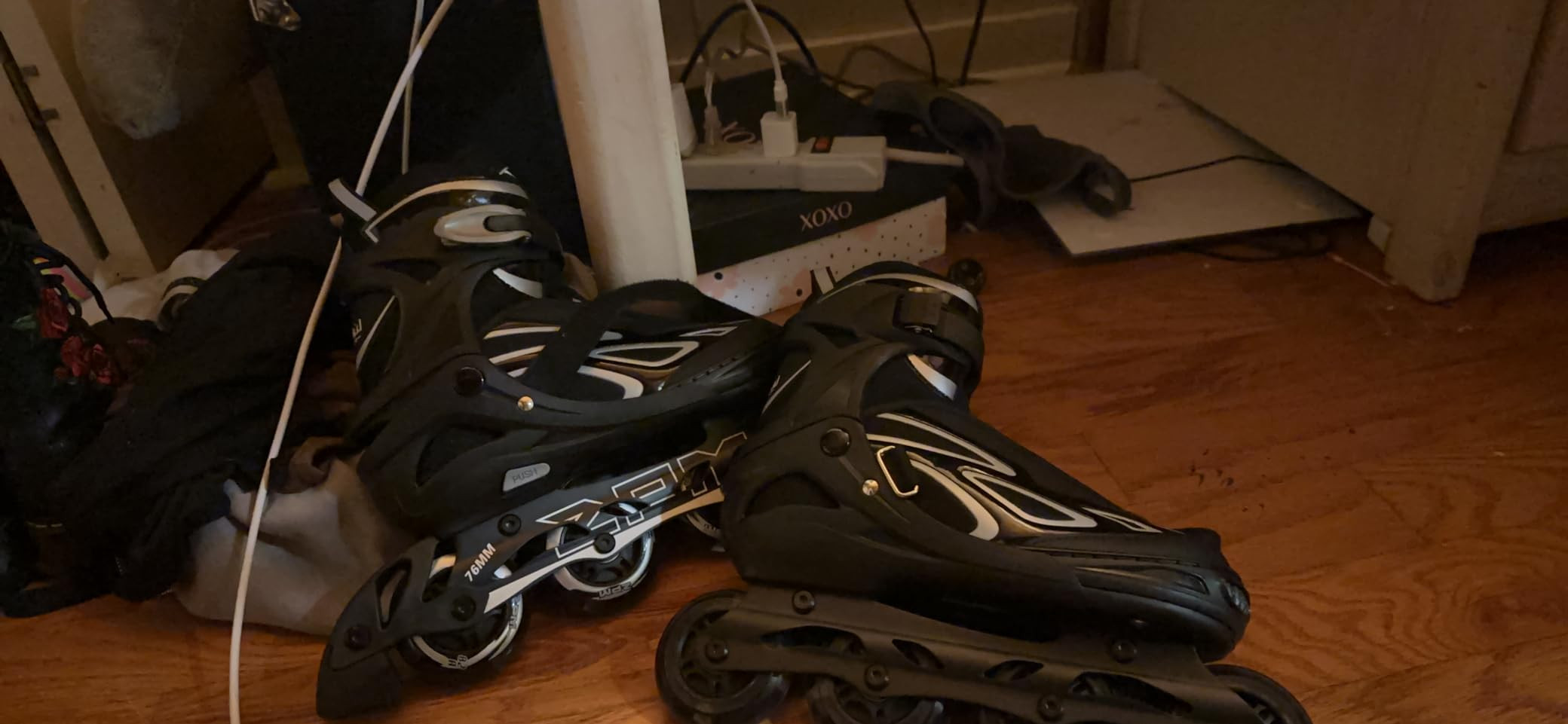 2PM SPORTS Vinal Girls Adjustable Flashing Inline Skates, All Wheels Light Up, Fun Illuminating S... | Amazon (US)