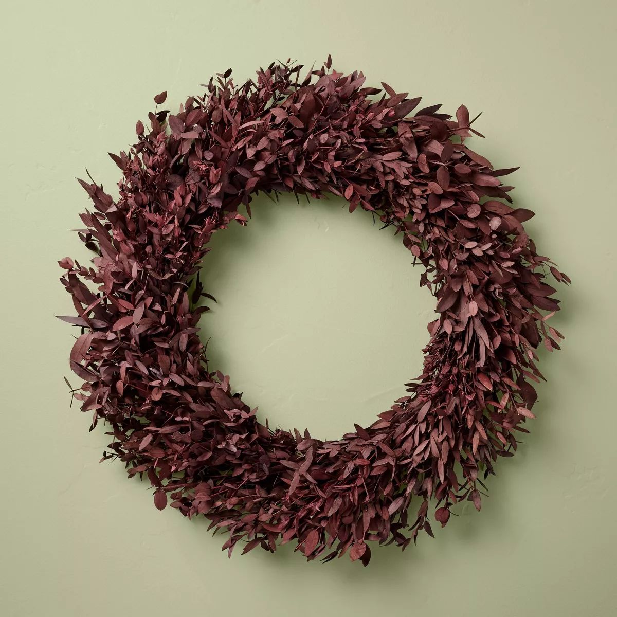 21" Preserved Rusted Eucalyptus Fall Wreath - Hearth & Hand™ with Magnolia | Target