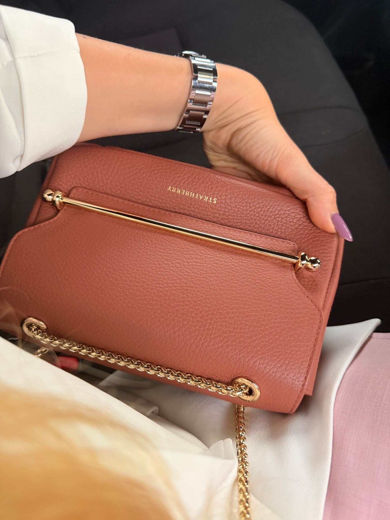 Pink Details! #pinkbag #dustypink #springbag #crossbody #springcolors 

#LTKWorkwear #LTKootd