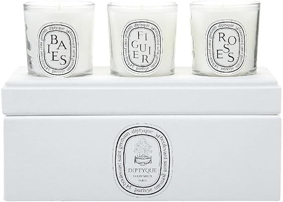 Diptyque Votive Candle Trio-Baies, Figuier, Roses-3 ct. | Amazon (US)