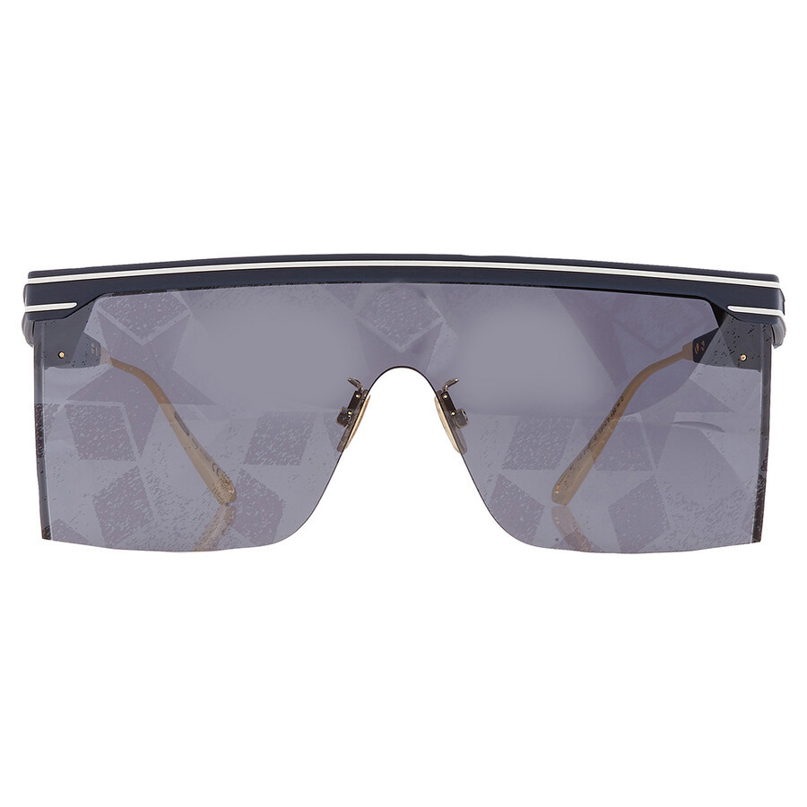 Dior Mirror Blue Star Print Shield Ladies Sunglasses DIORCLUB M1U CD40042U 91C 00 | Jomashop.com & JomaDeals.com