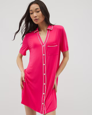 Button-Front Sleepshirt | SOMA