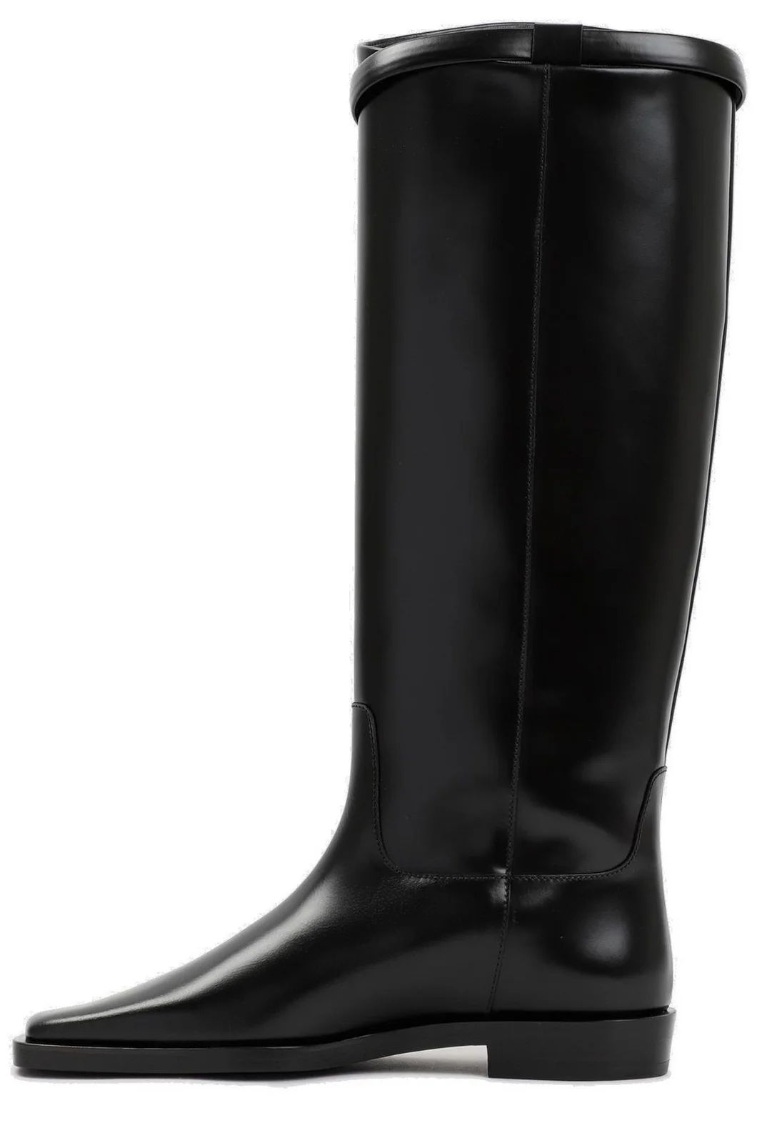 Totême Square-Toe Riding Knee-High Boots | Cettire Global