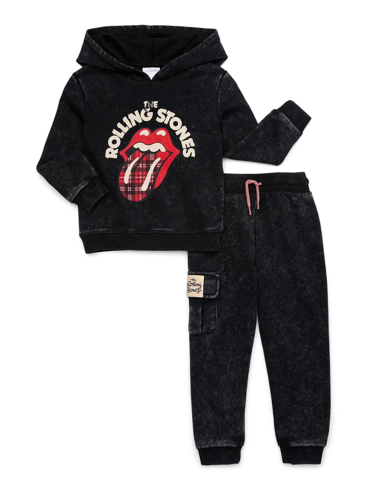 Rolling Stones Toddler Boy Hoodie and Joggers Set, Sizes 12M-5T | Walmart (US)