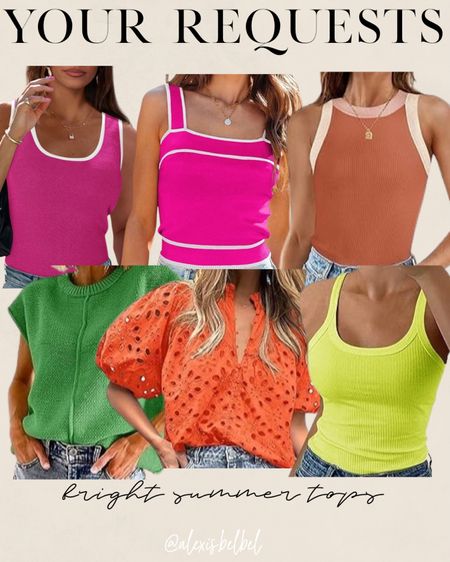 Amazon bright summer tops to wear with denim shorts 

#LTKSeasonal #LTKfindsunder50 #LTKfindsunder100