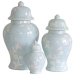 Chinoiserie Dreams Ginger Jars in Hydrangea Light Blue | Lo Home by Lauren Haskell Designs