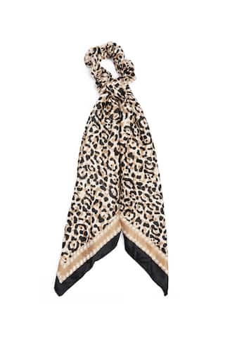 Jaguar Print Scarf Scrunchie | Forever 21 (US)