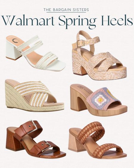 Walmart Spring Heels

| Walmart Fashion | Walmart Finds | Spring Sandals | Spring Shoes | Summer Sandals | Summer Heels | Wedge Sandals | Heel Sandals 

#LTKfindsunder50 #LTKshoecrush #LTKSeasonal