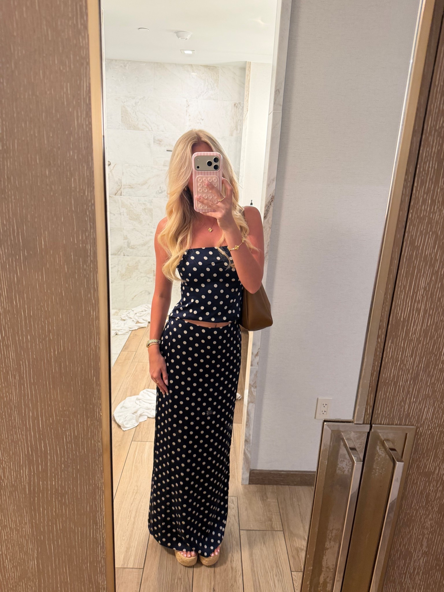 Polka dot set perfect for dinner🍝🤍

#LTKootd #LTKgrwm