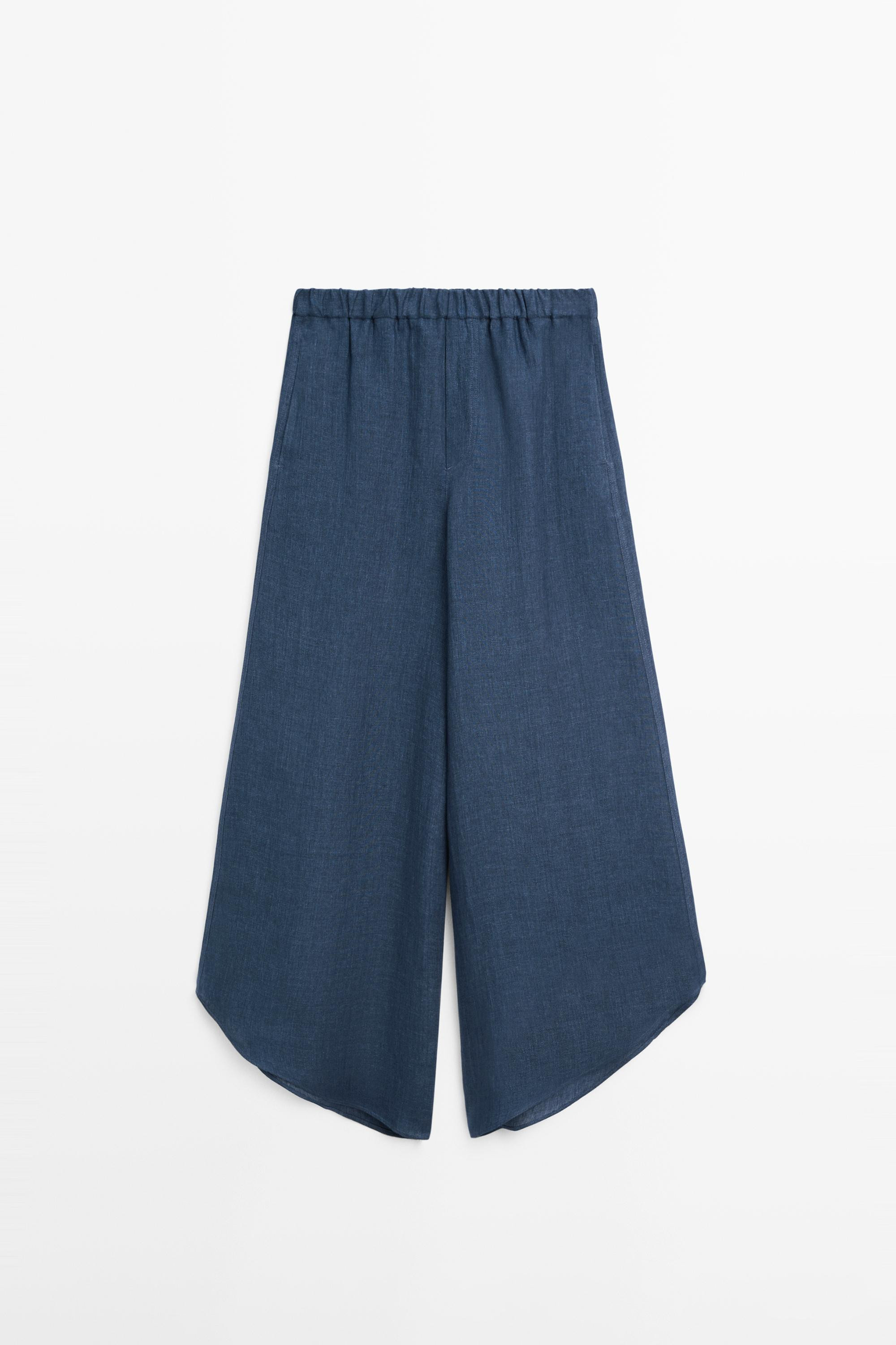 Total look linen trousers | Massimo Dutti US
