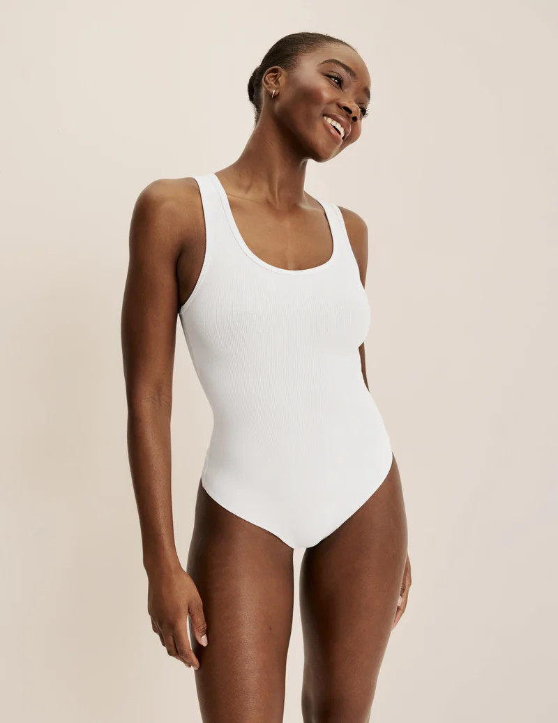 SculptRib™ Cotton Tank Bodysuit | Knix CA