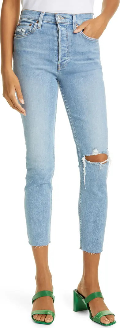 Re/Done Originals High Waist Ankle Jeans | Nordstrom | Nordstrom