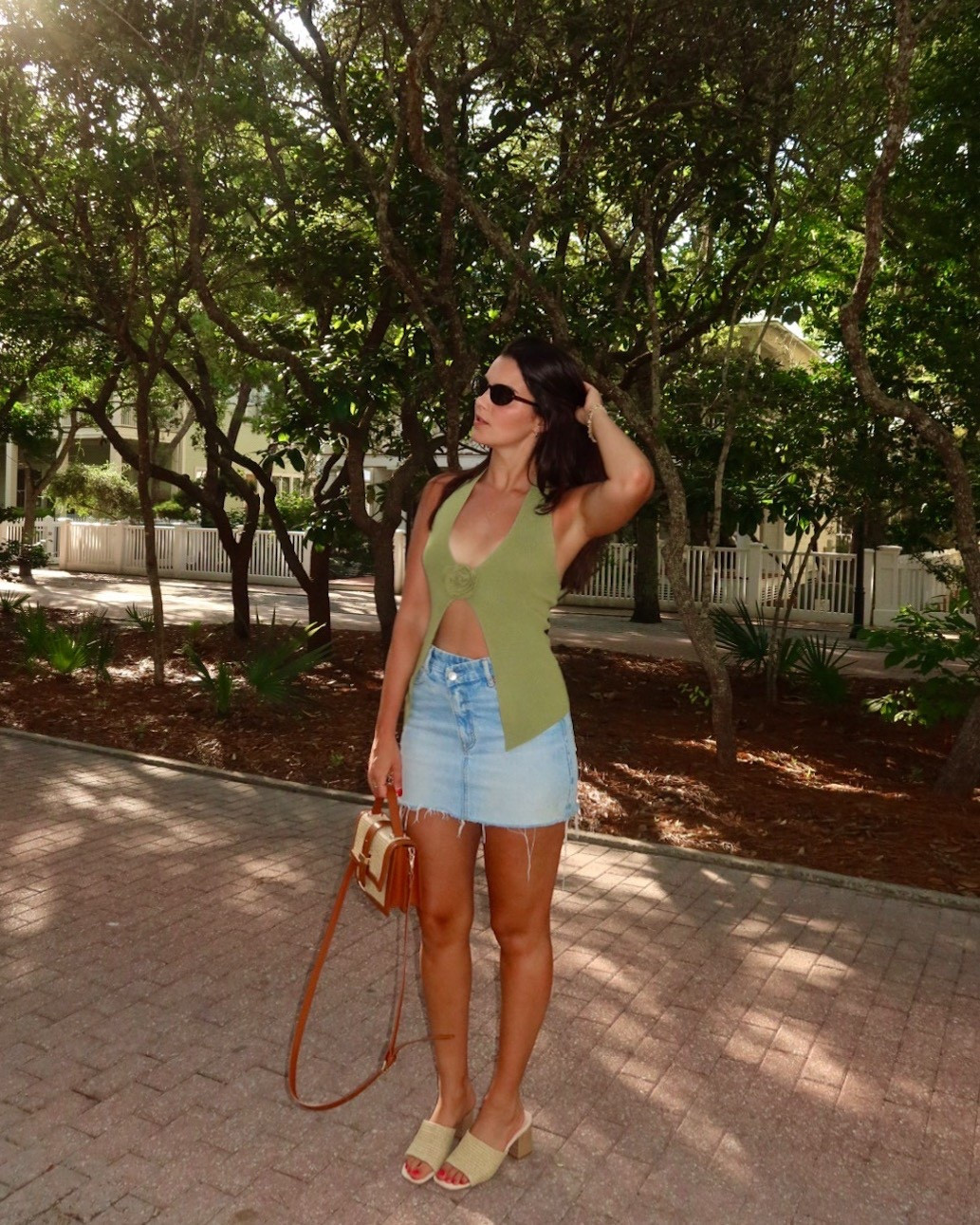 Casual Summer Outfit

Tags: Jean skirt outfit, halter top, wedges, vacation outfit

#LTKStyleTip #LTKFindsUnder50 #LTKTravel