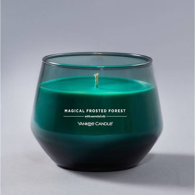 10oz Magical Frosted Forest Studio Collection Glass Candle - Yankee Candle | Target