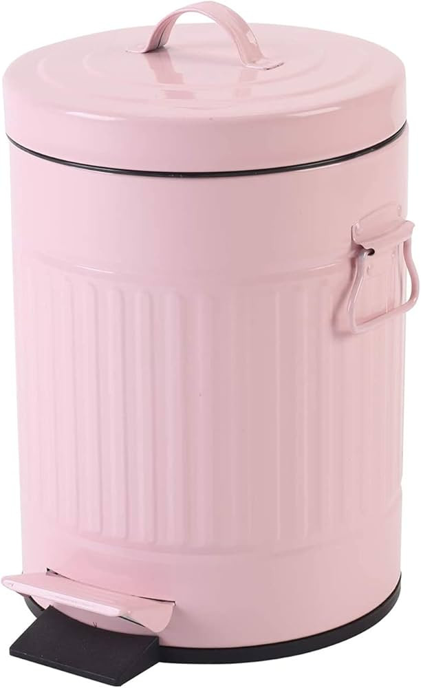 Bathroom Trash Can with Lid, Small Trash Can Wastebasket for Home Bedroom with Lid, Round Waste B... | Amazon (US)