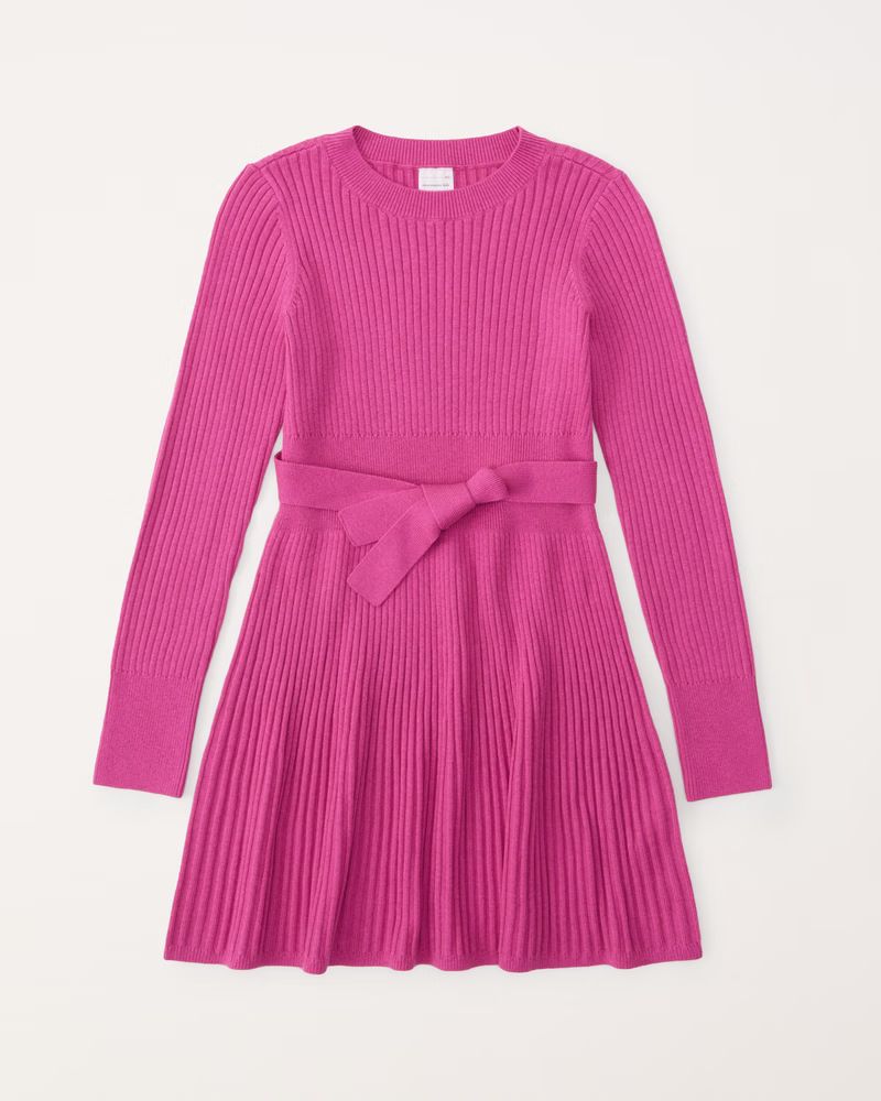 girls ribbed belted sweater dress | girls dresses & rompers | Abercrombie.com | Abercrombie & Fitch (US)