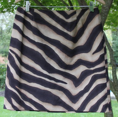 Lauren Ralph Lauren Women's Animal Print Cotton Skirt Size 8  | eBay | eBay US