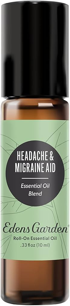 Edens Garden Headache & Migraine Aid Essential Oil Roll-On Blend- 100% Pure Premium Grade, Natura... | Amazon (US)