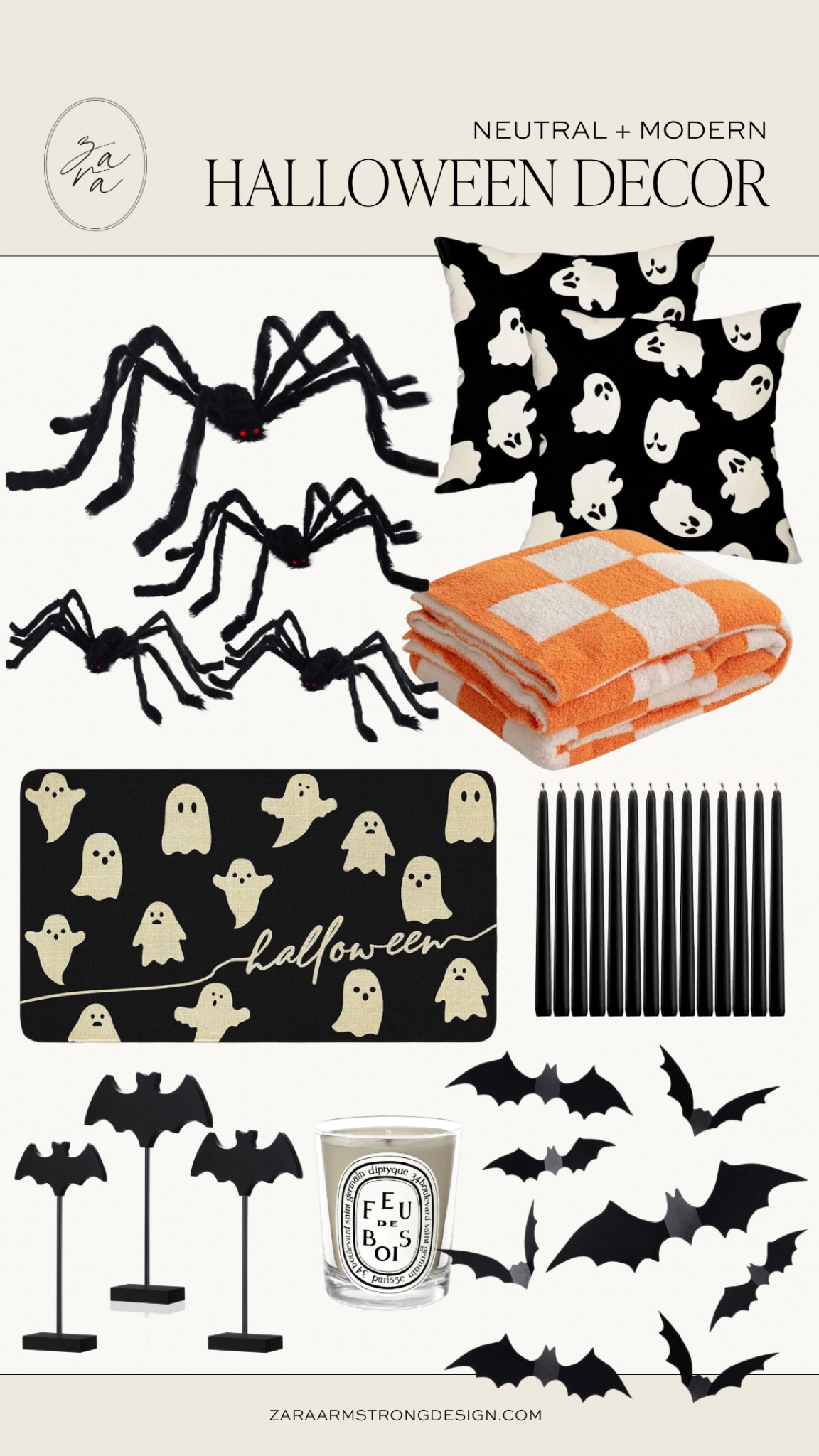 Modern and neutral Amazon Halloween decor 🕷️🎃🦇 

Amazon. Halloween decorations. Bats. Halloween doormat. Spiders. 

#LTKSeasonal #LTKhome #LTKHoliday